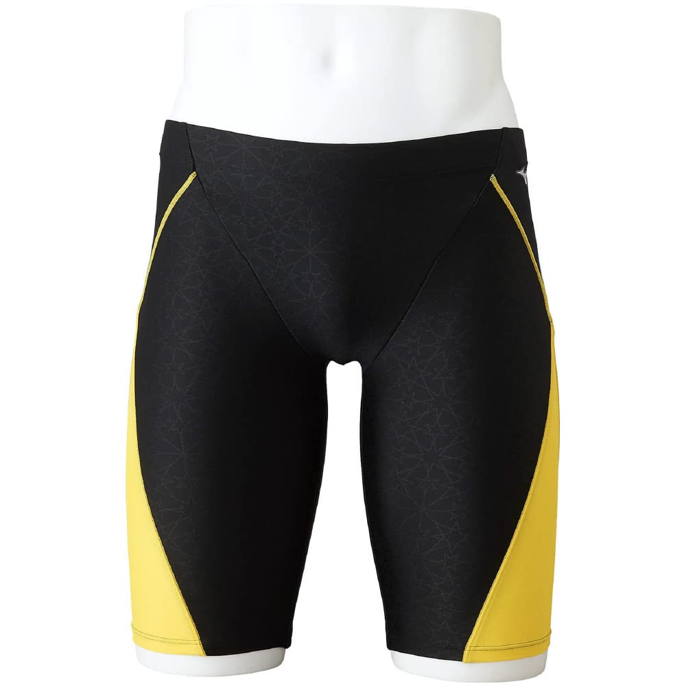 

MIZUNO STROKE ONE Half Spats N2JB2602 Size for Swimming and Men s (Inseam 23cm) 93 Black/Yellow, S, Fitness.