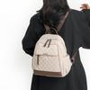 Rhomboid Quilted Backpack Women's Large Capacity Backpack