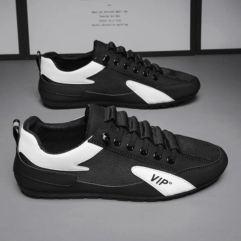 Men's Casual Shoes Korean Summer Men's Flat Loafers Lightweight Soft Bottom Non-slip Men's Shoes Slip On Loafers Canvas Shoes