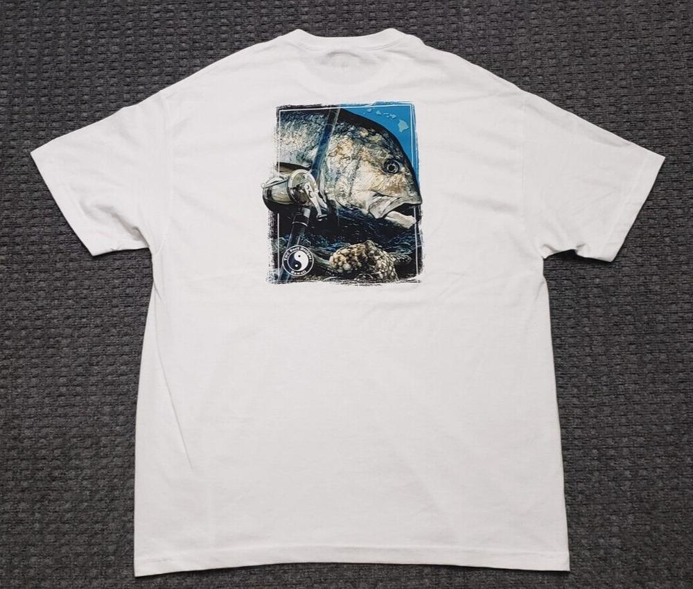 

Белая футболка унисекс TC Surf Designs Hawaii Ulua Fishing
