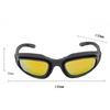 C5 Taktische Brille Stoßfeste Schießbrille 4-Linsen-Set