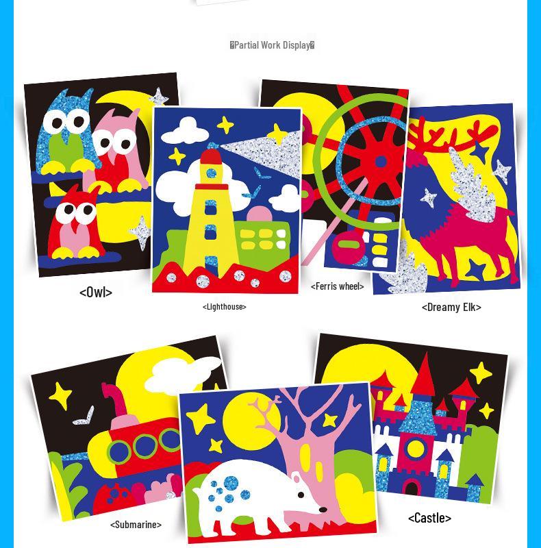 Milo Creative Sand Painting Set for Kids Ages 3-6: DIY Colored Sand Art for Early Childhood