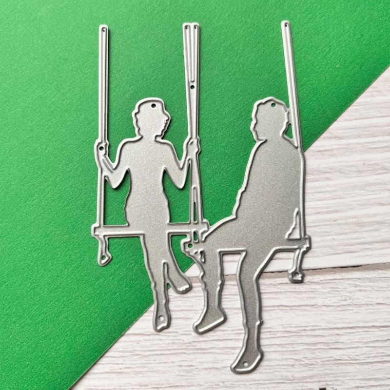 Metal Die Cuts Chatting Couple Embossing Stencil Cutting Dies for Card Making Scrapbooking Paper Craft DIY Template Mold