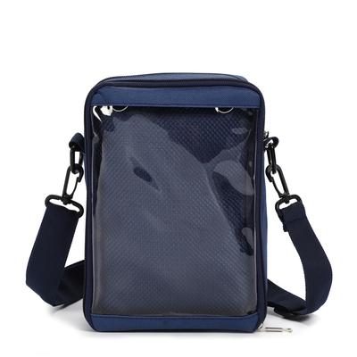 HARGIO Mini Ita Shoulder Bag with Plush Pouch, Blue