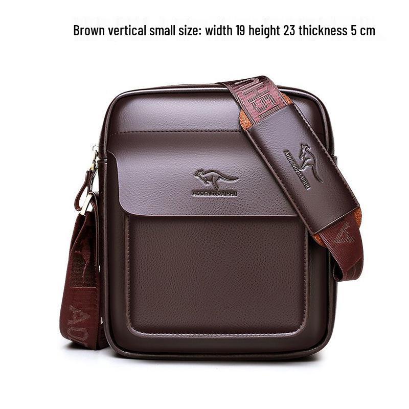 Kangaroo Men's Crossbody Bag - Single Shoulder Bag for Business Travel and Casual Wear
