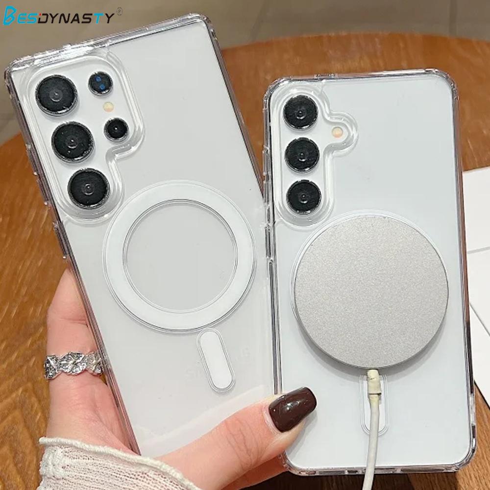 Magnetic For Magsafe Case For Samsung S25 S24 S23 S22 S21 S20 FE Plus Note 20 Ultra A55 A54 A35 A15 A06 A16 A26 A36 A56 5G Cover