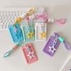 Photocard Holder Keychain Braided Rope Photocard Holder ID Card Protective Sleeve School Stationery Supplies for Women