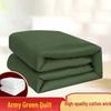 Military Training Green Cotton Quilt & Mattress