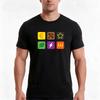 Terraforming Icons Tshirt Summer Casual Cotton Tee Oversized Streetwear Tops Vintage Graphic Print Loose Fit Short Sleeve