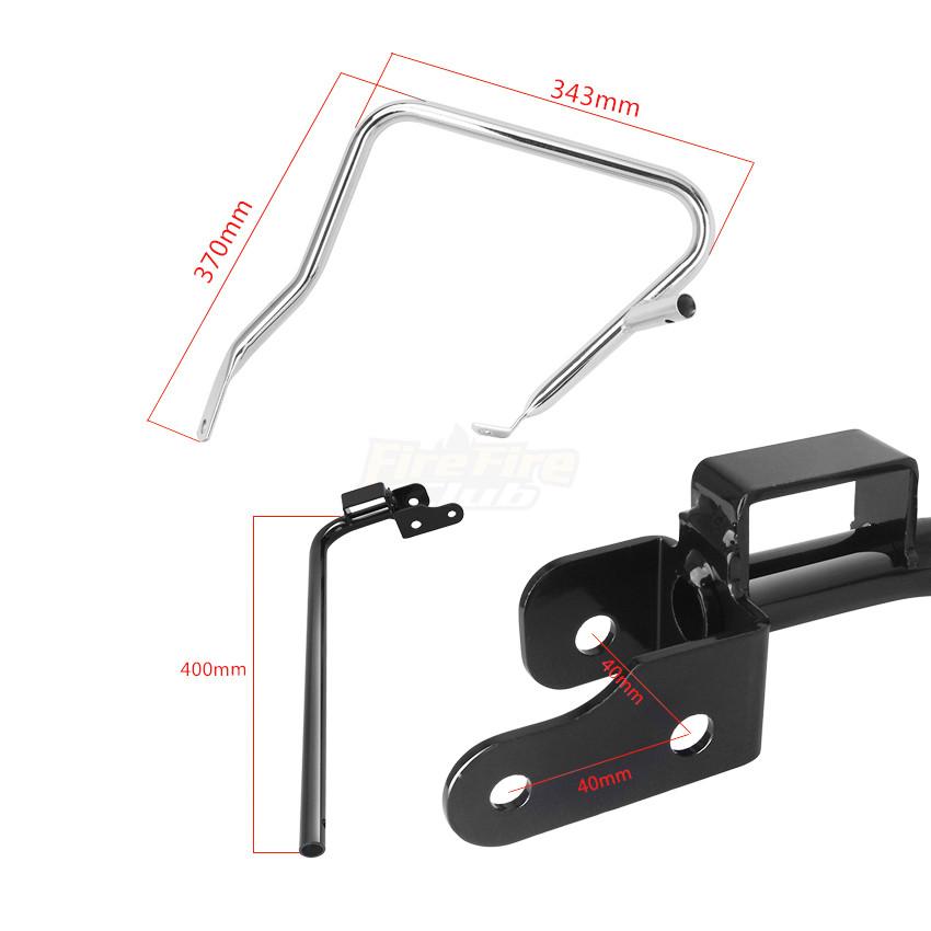 Motorcycle Saddlebag Bracket Guard Bar Set For Harley Touring Road King Street Electra Glide FLHX CVO 2014-2022