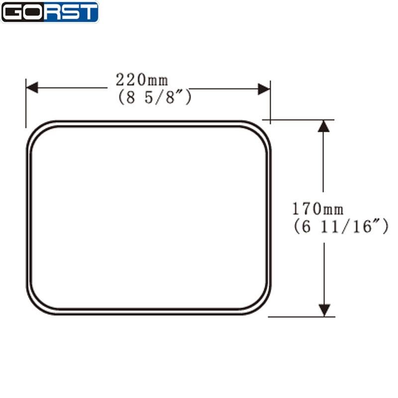 Car-Styling Reflector Rearview Mirror for Benz Man Bmc Daf Heavy Truck Side Mirror Exterior Assembly Rectangle