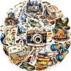 10/30/50pcs Cartoon Outdoor Camping Travel Stickers Creative Funny Watercolor Graffiti Decals DIY Laptop Phone Suitcase Sticker
