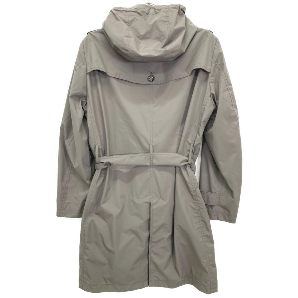 MOORER Brown PREZ-STP Hooded Single Trench Coat Spring Coat coat 46 BrownUsed