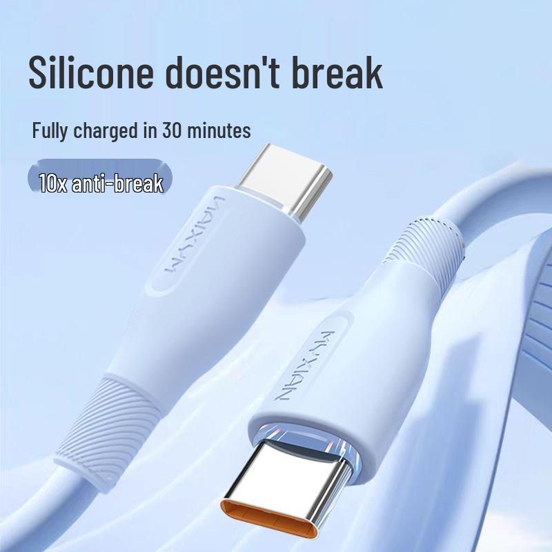 Soft Rubber Fast Charging USB Cable for Android, Apple, Type-C, Xiaomi, Huawei