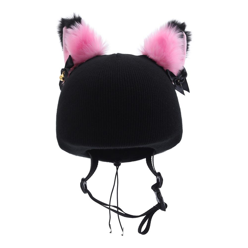 Cute Cartoon Ski Helmet Cover Multifunctional Outdoor Sports Windproof Warm Hat Fun Decorative Wool Hat