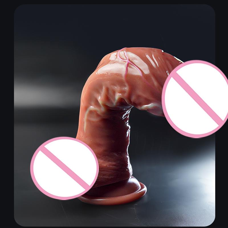 Realistické dilda Bezpečnostní materiál Vagina a anální stimulátor bodu G Dilda se silnou přísavkou Sexuální hračky pro ženy a páry