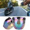 Motorcycle Retro 3‑snap Sun Visor Shield Windproof Helmet Lens Colored