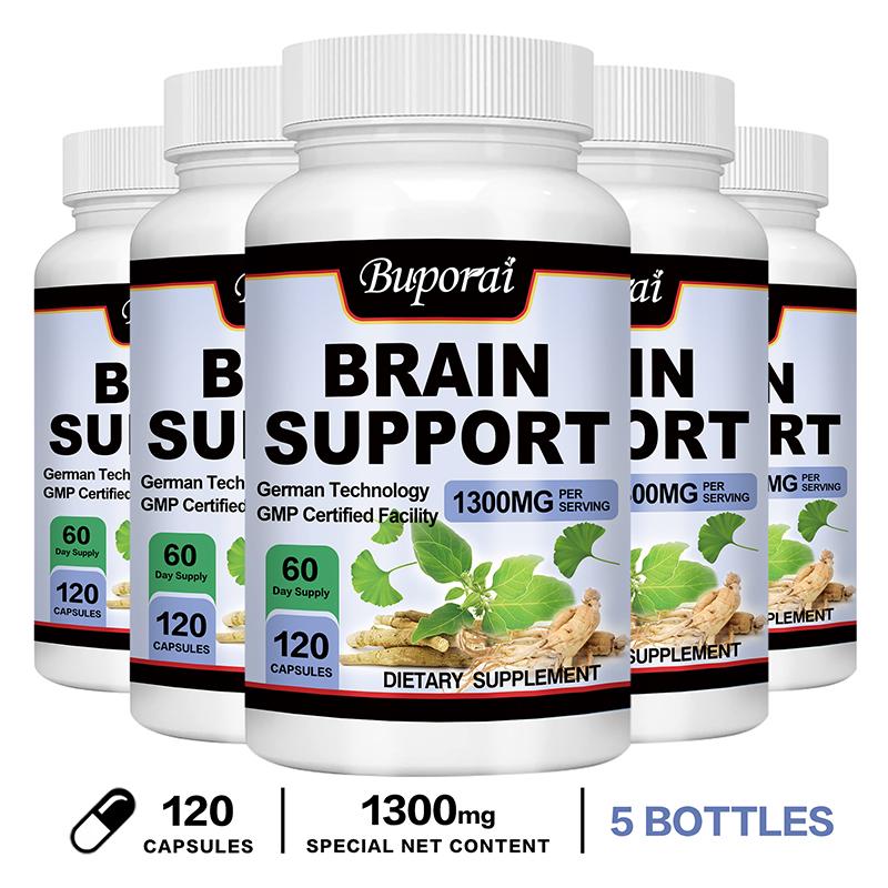 Ginkgo Biloba Ginseng Komplex Kapseln 1300mg — Kognitive Unterstützung, Fokusunterstützung, Tägliches Wohlbefinden