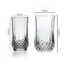 250ml/360ml Exquisite Whiskey Glass Diamond Relief Glass Cup Party Luxury Cocktail Glass Water Bottle Drinkware Holiday Gifts