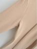 2026 Spring Korean Style Elegant Lace-up Faux Cashmere Long Sleeve Women's Top with Scarf