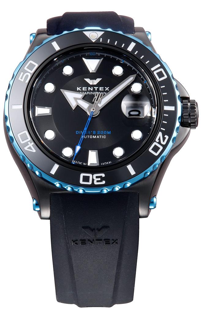 Watch Marineman Seahorse II 200M Waterproof Black [KENTEX] S706M-22 Men's