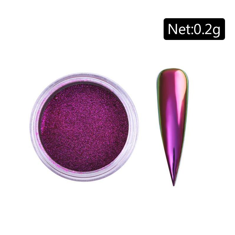 Silver Nail Glitter Powder Metallic Effect Pigment UV Gel Polish Flakes Dust Manicure Decoration Nails Accessories