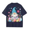 Boys And Girls Casual Loose Easter Print T-Shirt Round Neck Pullover Short Sleeve Top