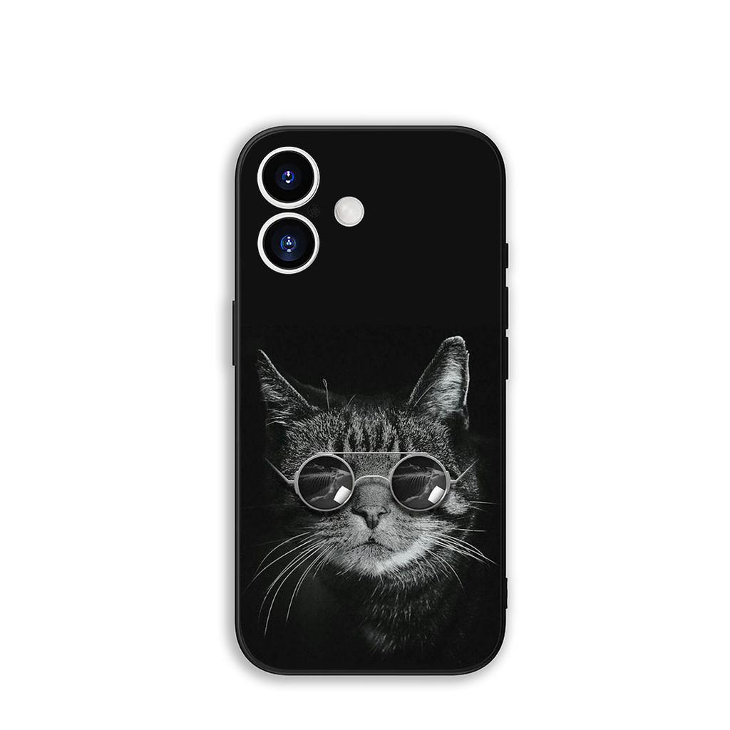 For Samsung Galaxy S25 S23 S22 S24 FE Ultra Plus A56 A05 A06 A15 A16 A57 S7 Edge Phone Cover Case Cat Meow
