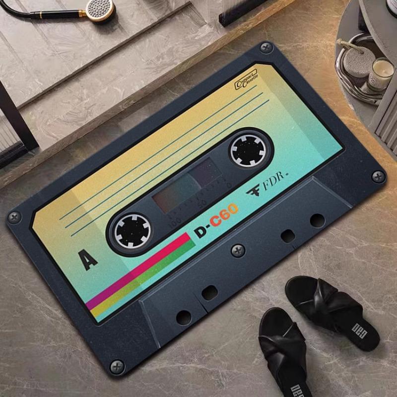 Creative Tape Bathroom Floor Mat Diatom Mud Super Water Absorption Quick Drying Foot Mat Non-slip Door Mat Toilet Shower Carpet
