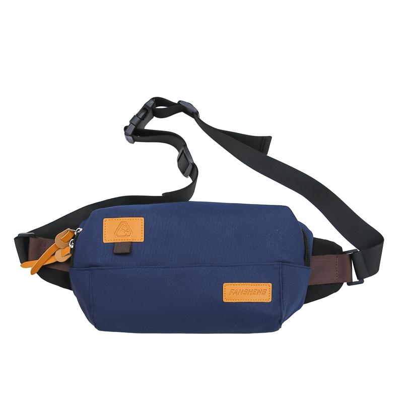 Kontrastowa kolorowa torba podróżna dla par. Torba na talię. Mała kwadratowa torba na ramię