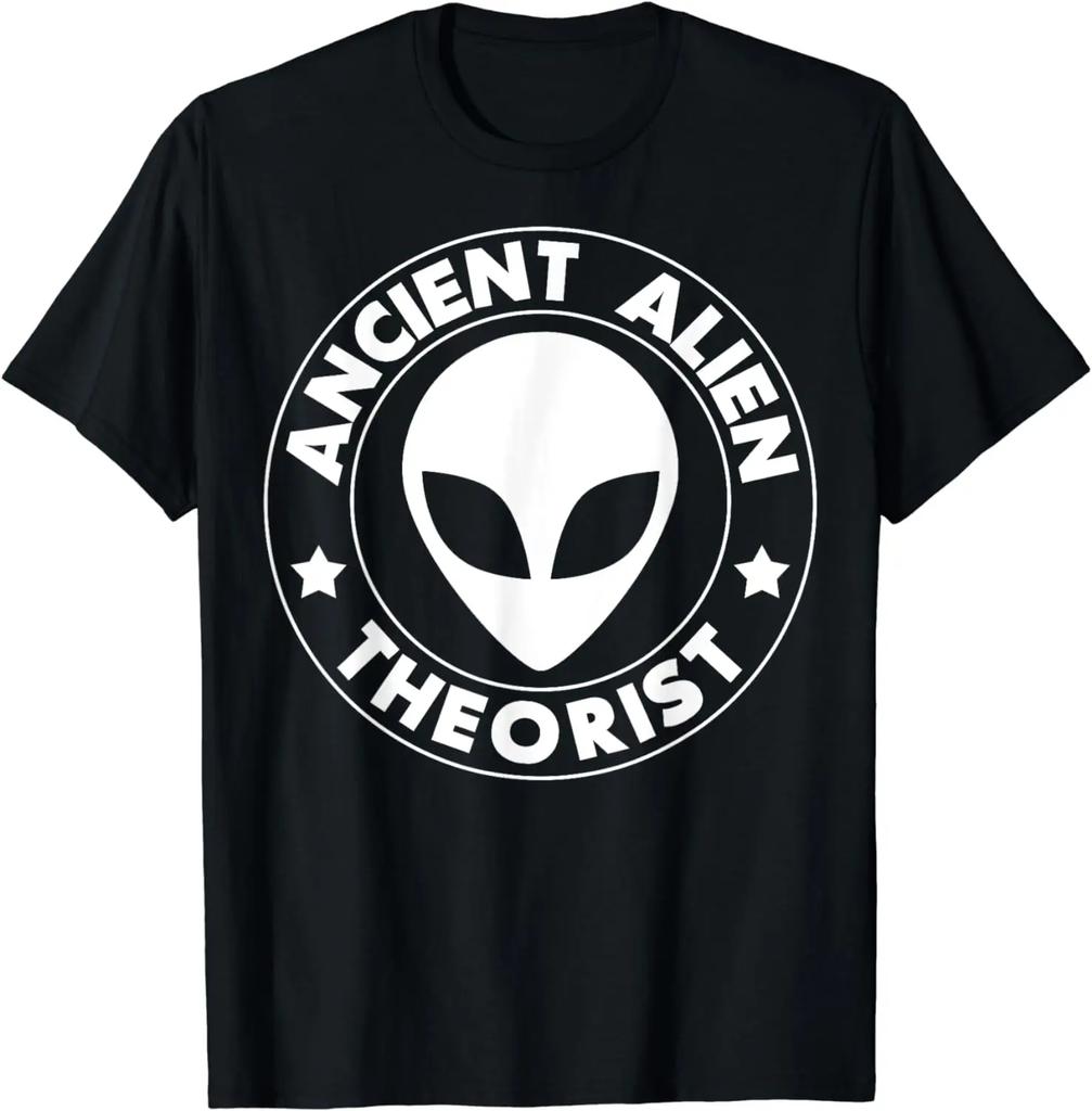 Funny Self Mocking Tee Ancient Alien Theorist TShirt Graphic Personalized Custom Printed Women Men Summer T Shirts Harajuku