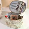 Floral Print Transparent Toiletry Bag 3-Pack Large-Capacity Handheld Makeup Storage Pouch for Women Travel