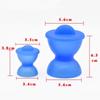 Dental Silicone Double-Head Mixing Bowl Cup Mixing Bowls With Lid Non-Stick Coagulating Cups Dentist Lab Impression Tool