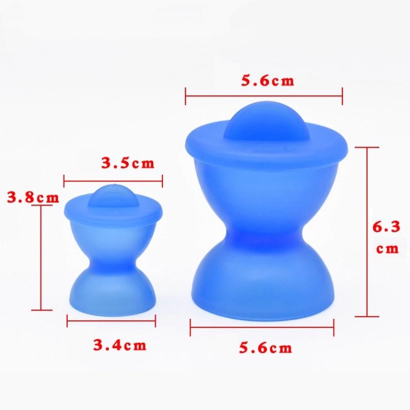 Dental Silicone Double-Head Mixing Bowl Cup Mixing Bowls With Lid Non-Stick Coagulating Cups Dentist Lab Impression Tool