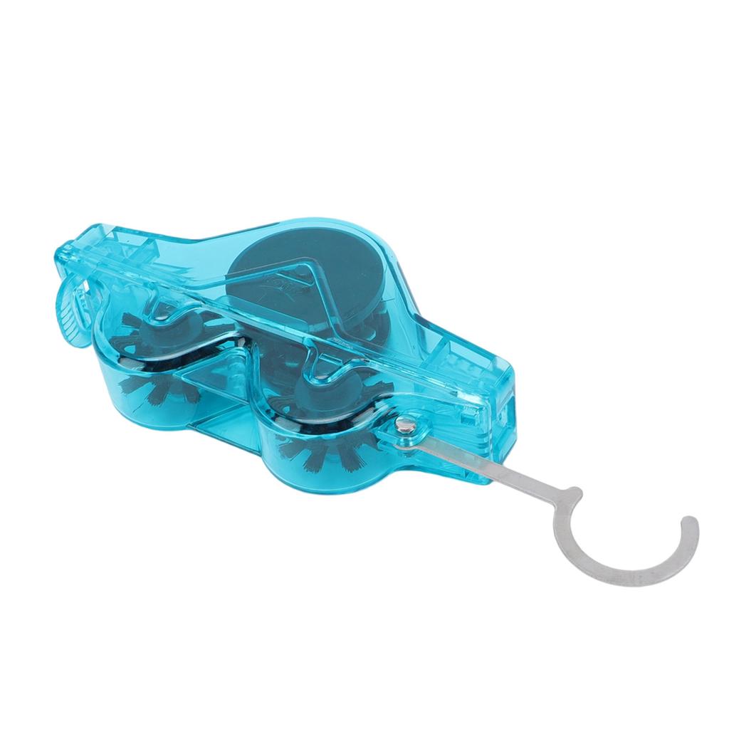 Bike Chain Cleaner Impact Resistance Handsfree Cycling Chain Scrubber for Mountain Bikes Road Bikes Blue