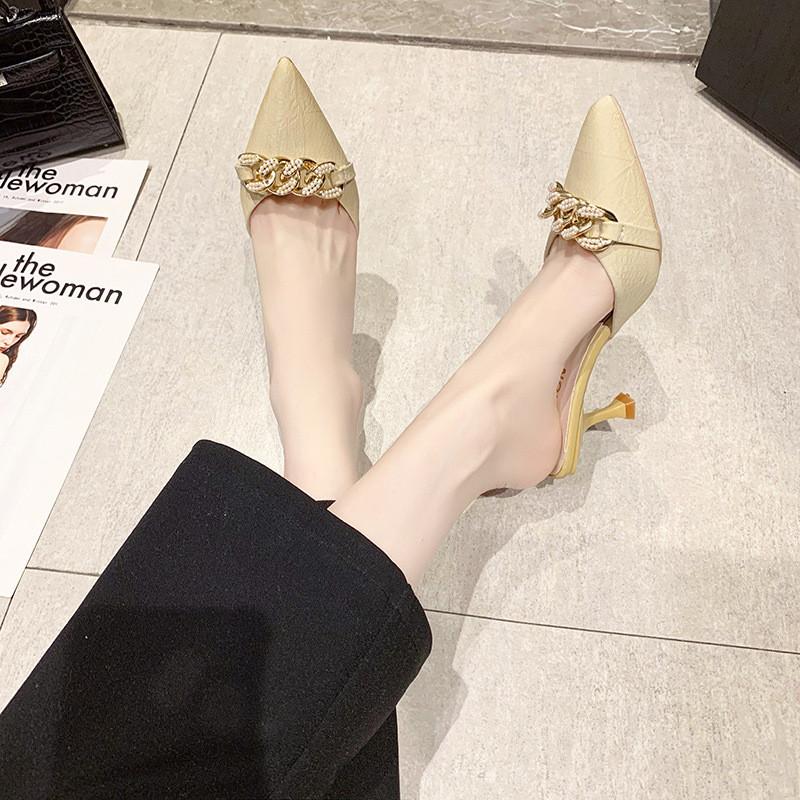 Summer Womens Mules With Rubber Sole And Pu Insole For Casual Outfits