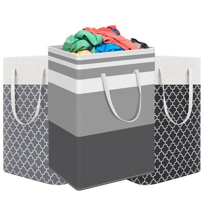 Laundry Basket Large Capacity Foldable Dirty Clothes Storage Basket Portable Waterproof Bathroom Clothes Organizer Bag