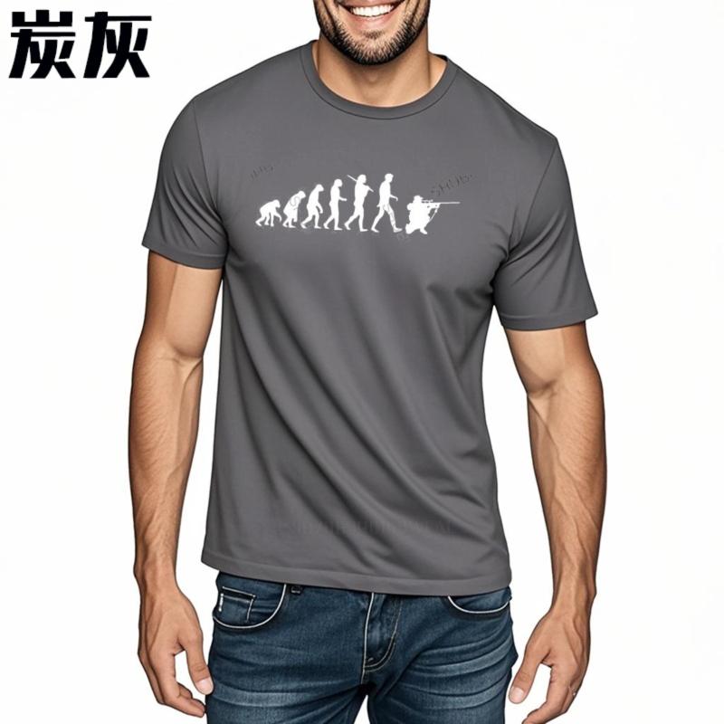 Men Cotton T-Shirt Summer Brand Tshirt Evolution Battlefield COD Gamer T-Shirt Top Tees Mens Tshirt Fashion Soft New Tee-shirt