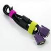 5Pcs Reusable Holder Winder Colorful Ribbons Wrap Cable Ties