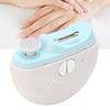 Electric Nail Clipper, 2 in 1 Automatic Nail Trimmer and Polisher with LED Light for Adults and Seniors, White