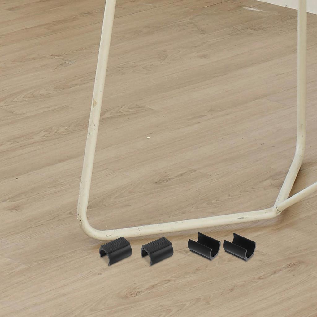 8Pcs Chair Leg Floor Protectors U Shaped Plastic Covers Chair Foot Caps Anti Slip Furniture Pads for Hardwood Tile Floors 25Mm