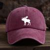 Fun Elk Print Baseball Hat Unisex Outdoor Fashion Versatile Peaked Hat Trend