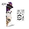 Holiday Party Window Accents Halloween Clings, Pumpkins Skeletons Ghosts And Bats Print Decorative Skeleton Wall Decals Decals, Electrostatic