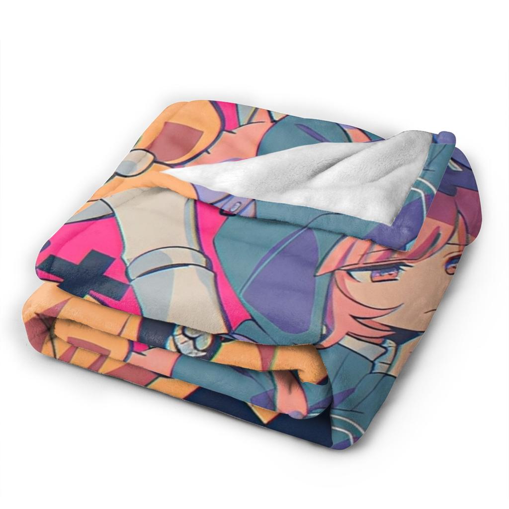 Danganronpa Japanese Anime Throw Blanket for Couch  Fuzzy Soft Plush Blanket 50x60 Inch Multi-size Bedspreads for All Seasons