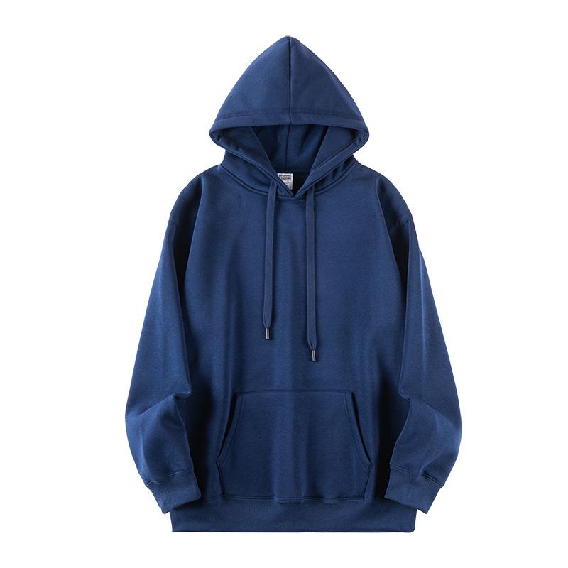 Unisex Retro Japanese Earth-Tone Fleece-Lined Heavyweight Hoodie