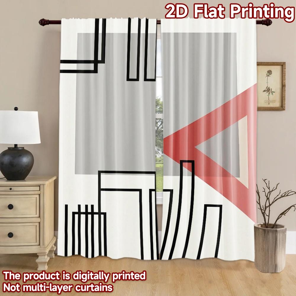 2D flat Photography Backdrop Popular Party Backdrop Geometric Shapes and Lines 100% Polyester Holiday Decorations for