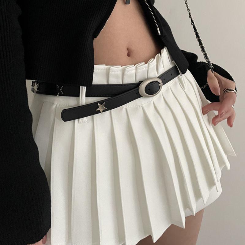 2024 Womens Trendy Summer Belt Featuring Stars In Versatile Black Color Options