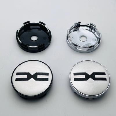 4 pièces 3D 60mm Cache-moyeu de roue de voiture avec logo EMBLEME Autocollant Jante Cache-moyeu Style de voiture Accessoires automobiles pour DACIA Spring Duster