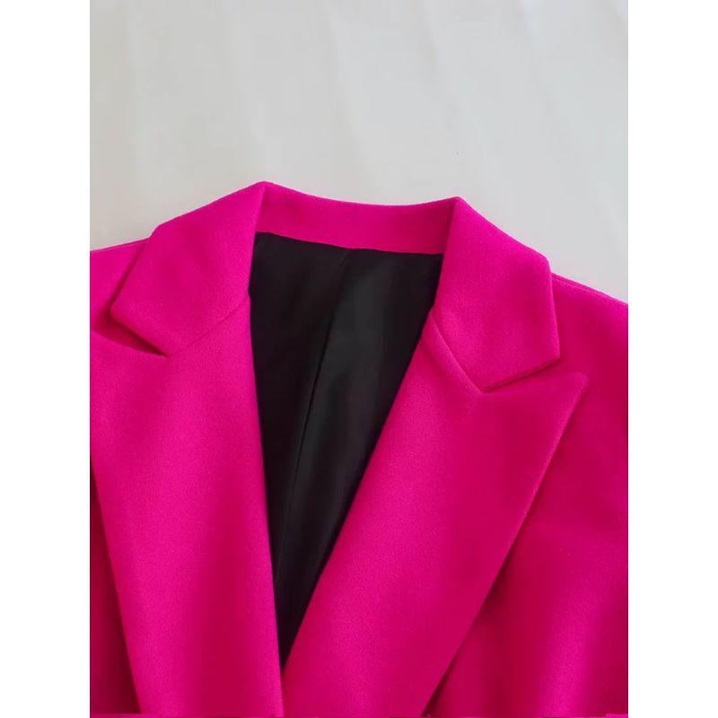 Women's New Wool Blend Unisex Style Coat Overcoat