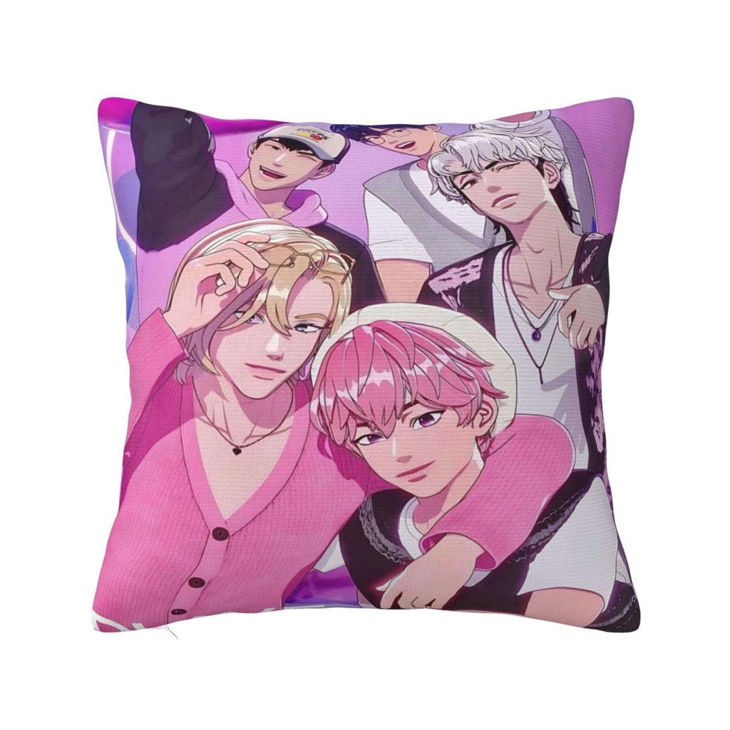 Kpop Style Plave Caligo Pt Pillow Case Cushion Cover Soft Custom Pillow Cover Novelty Pillowcases For Office Car Home Decorative